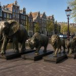 Kingdom of Giants monumental wildlife sculpture collection by FORMA Sculptures, featuring elephant, rhinoceros, lion, leopard, and gorilla sculptures for public parks, waterfronts, and luxury developments.