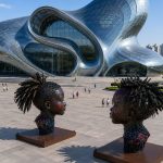 Tomorrow's Voices contemporary monumental portrait sculptures by FORMA Sculptures, celebrating diversity, culture, and the future through large-scale public art for urban plazas and cultural destinations.